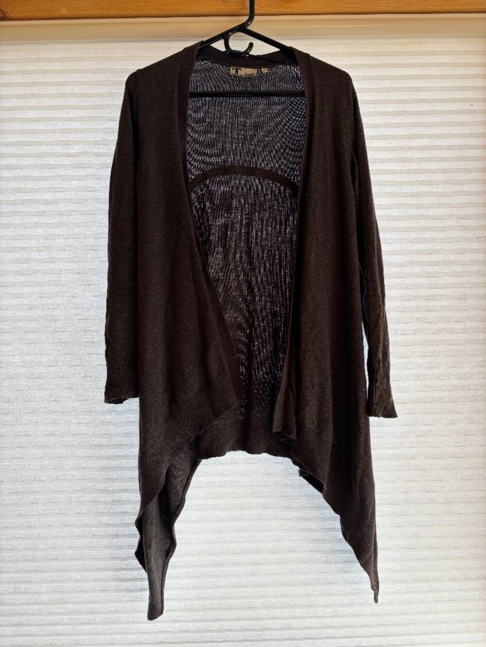 Grey Long Elegant Cardigan, size 2